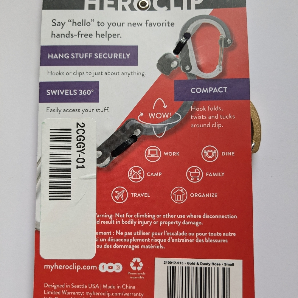 NWT Gear Aid Hero Clip Small